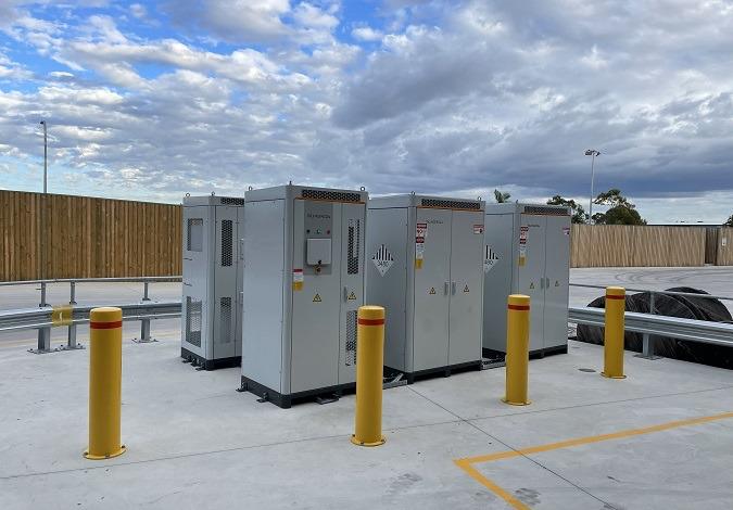 Commercial battery installation